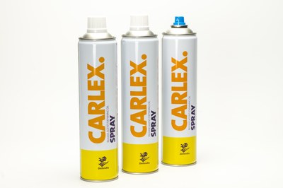 Environmentally friendly Carlex Spray release agent to see 65% plastic reduction with new aerosol cap.