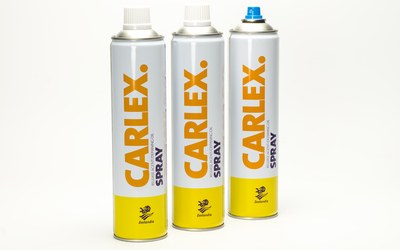 Environmentally friendly Carlex Spray release agent to see 65% plastic reduction with new aerosol cap.