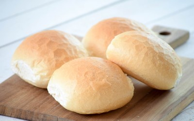 White Crusty Rolls and Sticks